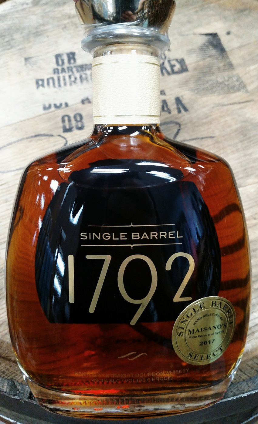 The Next Maisano Hand Select 1792 Single Barrel Bourbon Has Arrived!